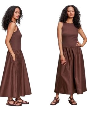 Santuary Take Me Away Brown Cotton Maxi Dress